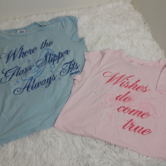 Disney Tops - Lot 2 Disneyland Resort Cinderella T Tee Shirts XL